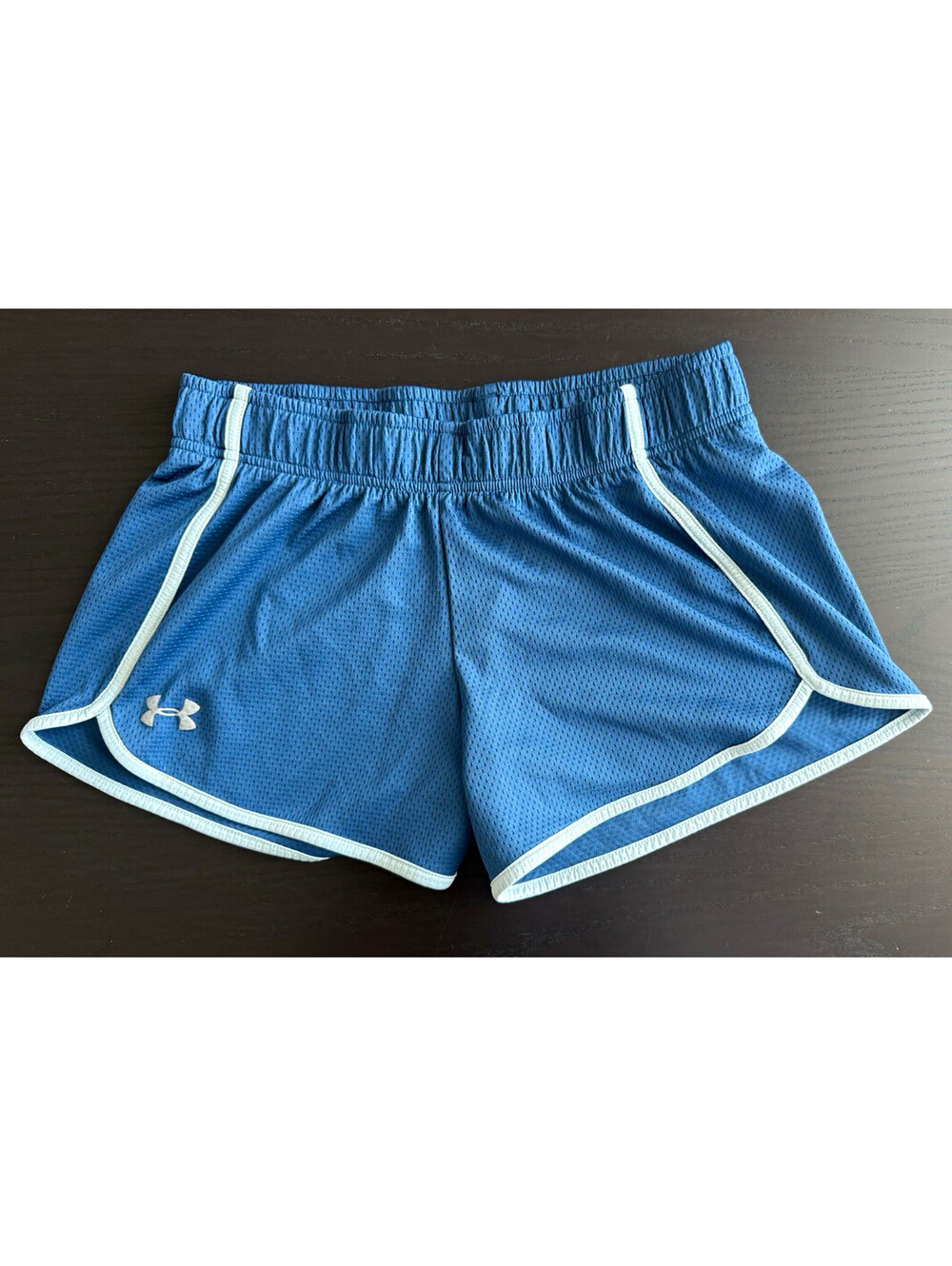 Under Armour Fly By 2.0 Women XS Running 3” Shorts Blue Loose HeatGear Athletic